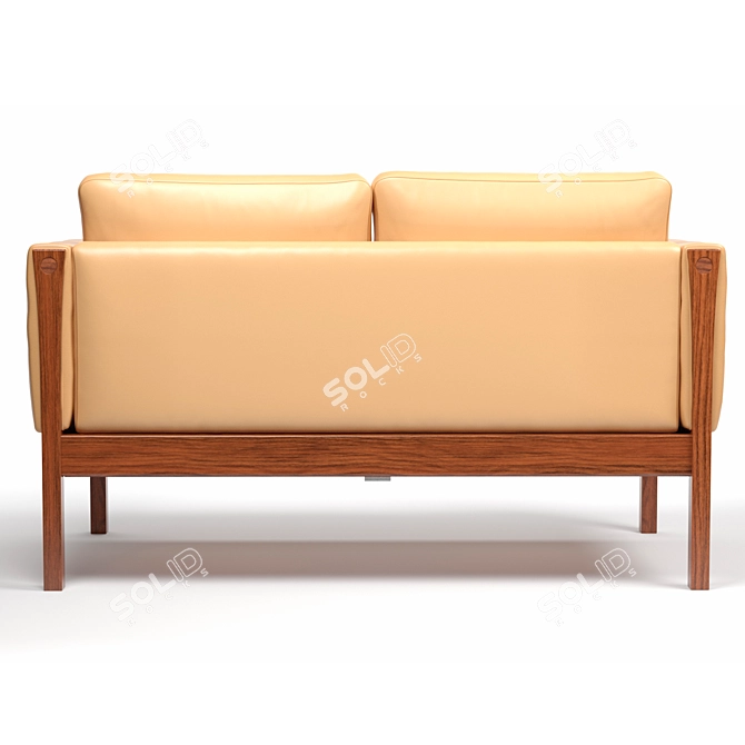 Modern Sofa CH162: 3D Model with Materials & Textures 3D model image 2