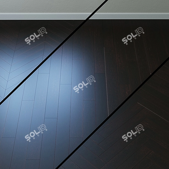 Elegance Oak Parquet Board 3D model image 1