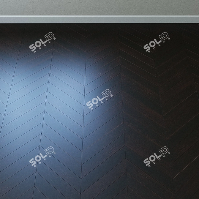 Elegance Oak Parquet Board 3D model image 4