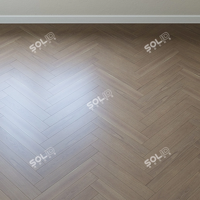 Upofloor Oak Parquet Board: Elegance in Every Plank 3D model image 4