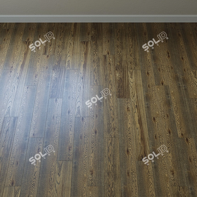 Upofloor Oak Parquet Board: French Fir Tree 3D model image 2