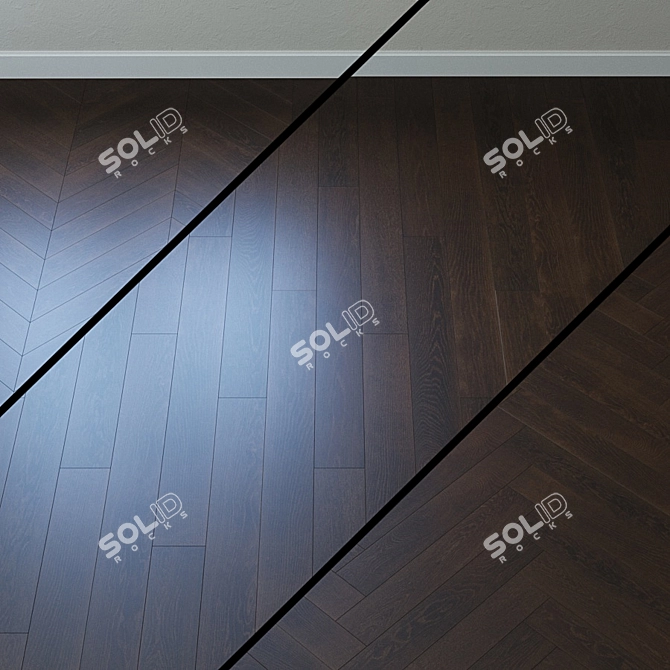 Title: Elegant Oak Parquet Board by Upofloor 3D model image 1