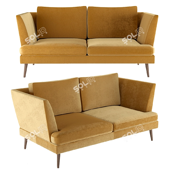 Modern Comfort: Sofa Tomeo 3D model image 1