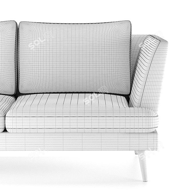 Modern Comfort: Sofa Tomeo 3D model image 2