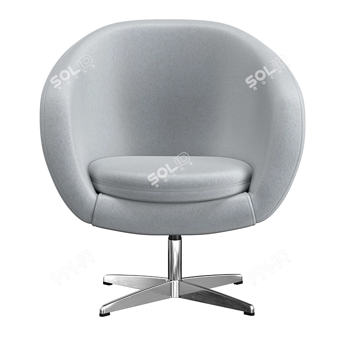Modern Dani Lounge Chair 3D model image 3