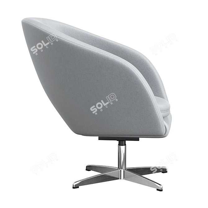 Modern Dani Lounge Chair 3D model image 4