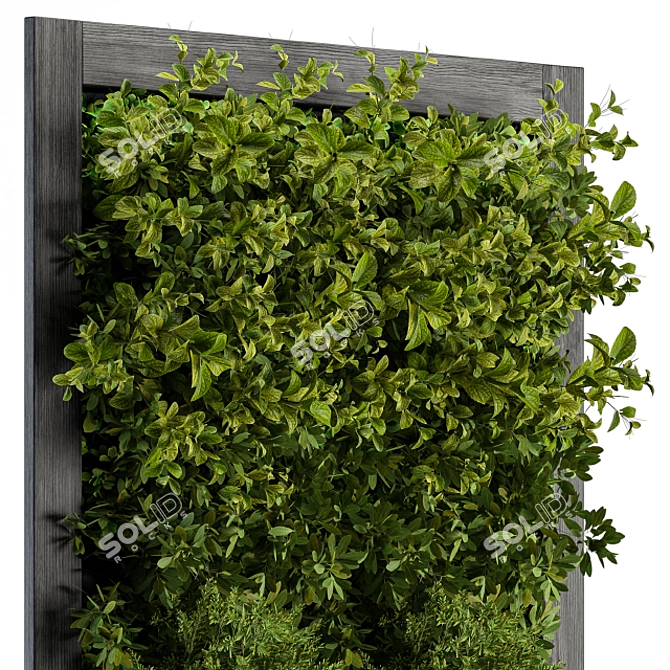 Rustic Vertical Plant Frame 3D model image 2