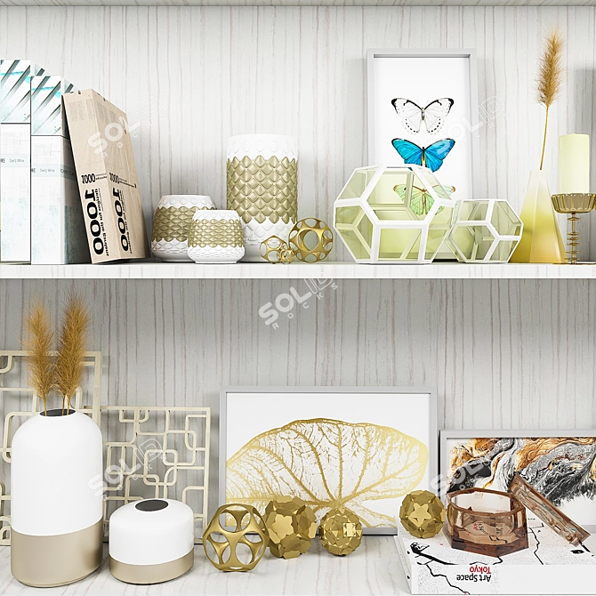 Elegant Decor Set: 3D Max + Vray 3D model image 3