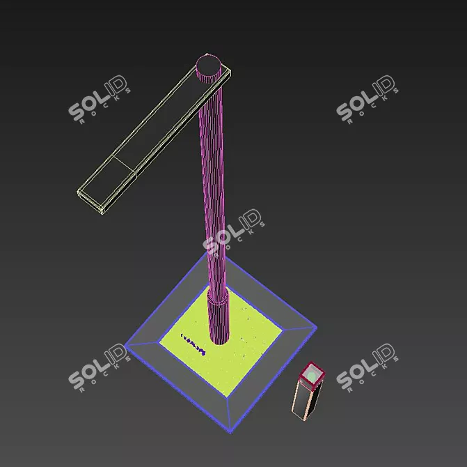 Sleek Modern Lantern Duo 3D model image 4