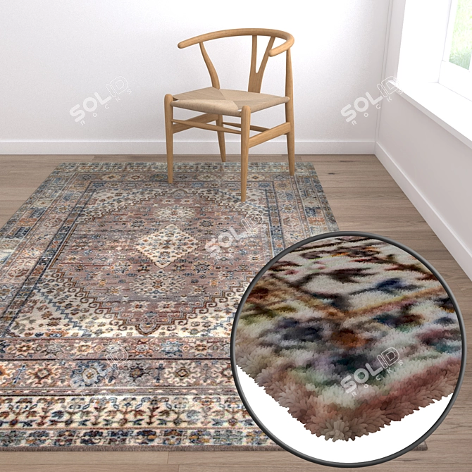 Premium Rug Set | High-Quality Textures 3D model image 5