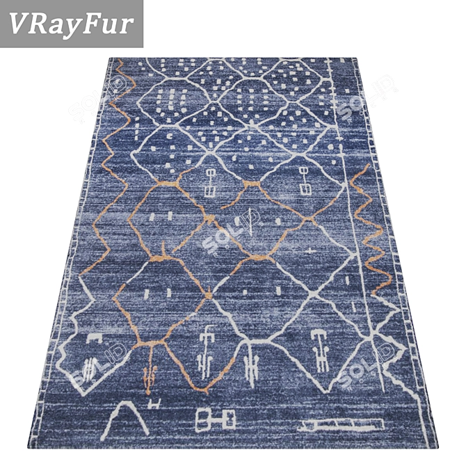 Premium Quality Carpet Set 3D model image 2