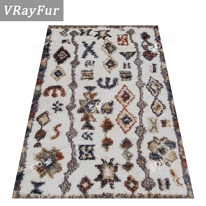 High-Quality Carpets Set 3D model image 2