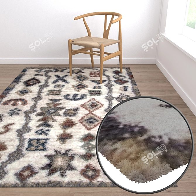 High-Quality Carpets Set 3D model image 5