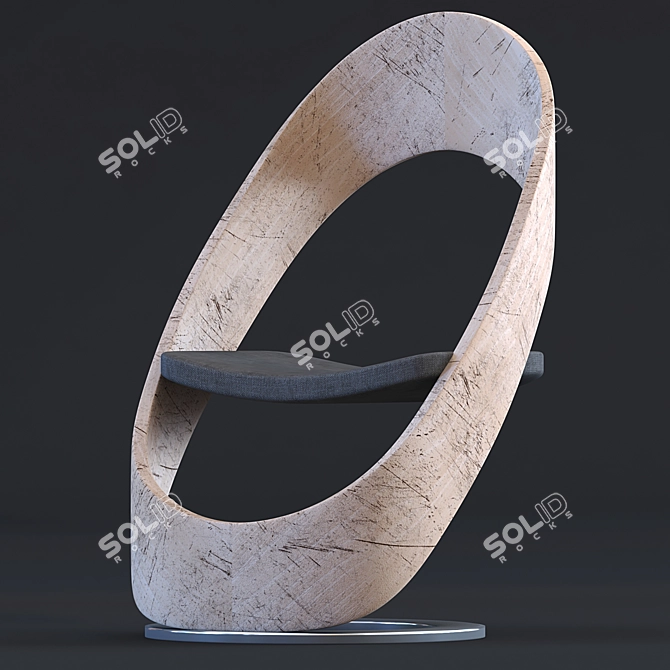 Elegant B&B Italia Chair 3D model image 3