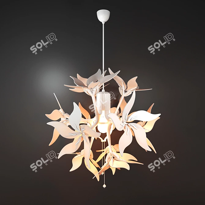 Ramsele Floral Pendant Lamp 3D model image 1