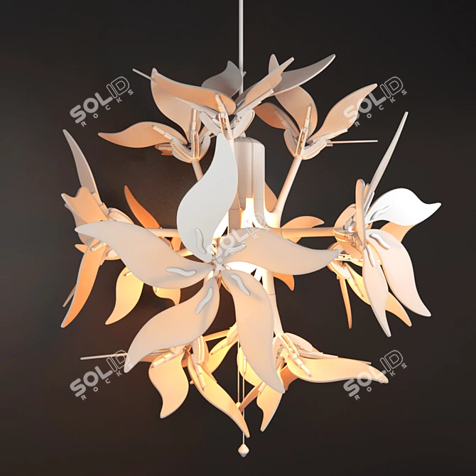 Ramsele Floral Pendant Lamp 3D model image 2