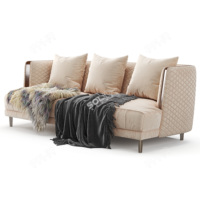 Luxurious Bentley Stamford Sofa 3D model image 5