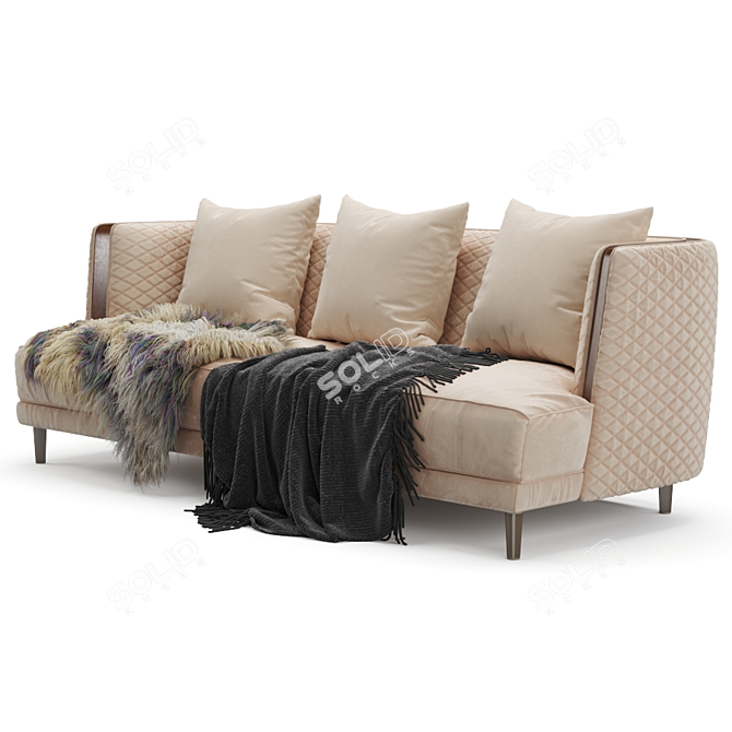 Luxurious Bentley Stamford Sofa 3D model image 11