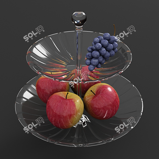 Elegant Fruit Vase 3D model image 3