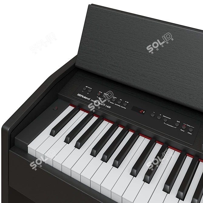 Roland F-140R Digital Piano 3D model image 3