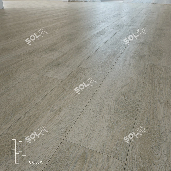 Saltlake Oak Wood Flooring 3D model image 1