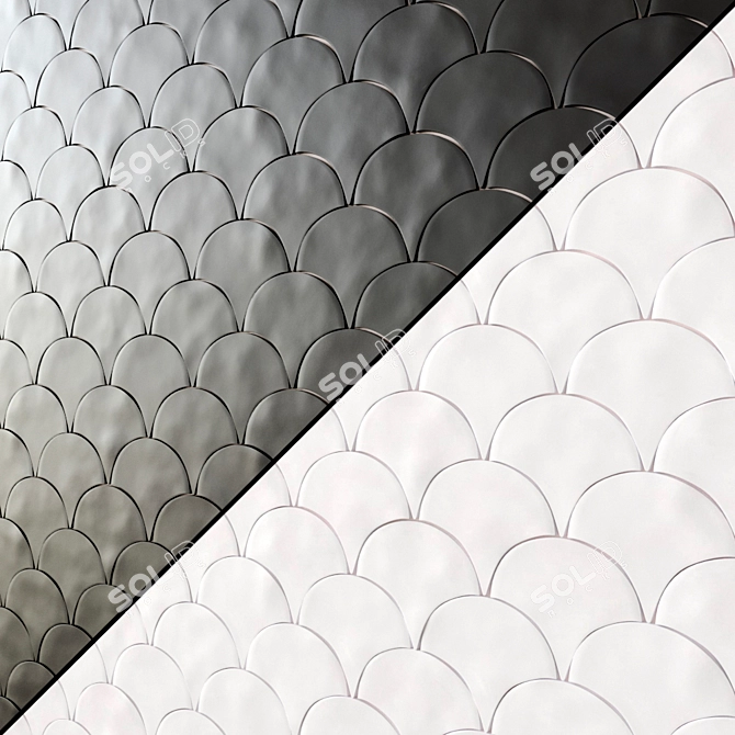 BCT Fan Matte Mosaic Sheet 3D model image 1