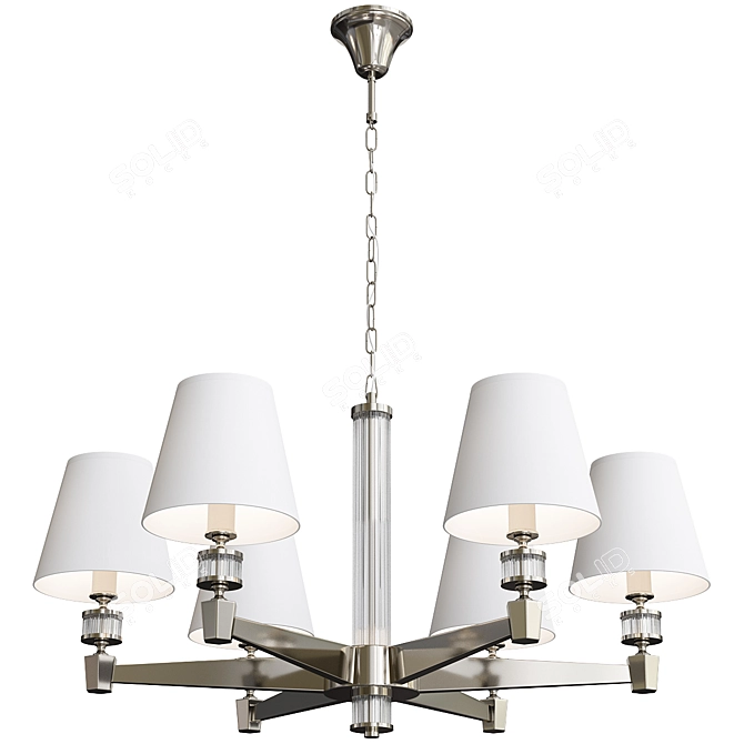MW-Light DelRey 6 - Stylish Adjustable Chandelier 3D model image 3