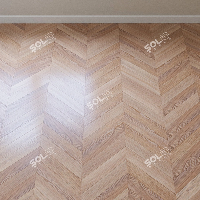 Upofloor Oak Parquet Board: French Tree Design 3D model image 3