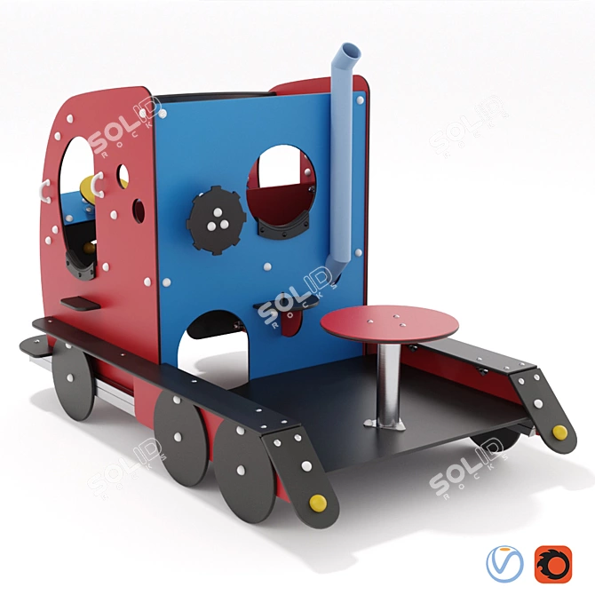 KOMPAN Transport Playset 3D model image 2