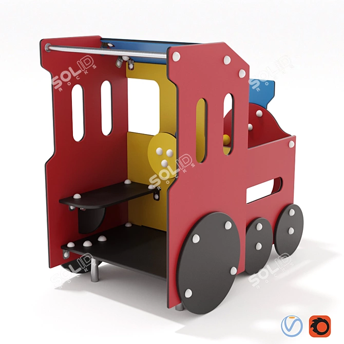 KOMPAN Transport Playset 3D model image 3