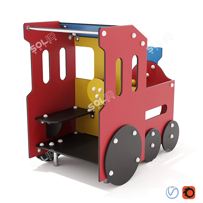 KOMPAN Transport Playset 3D model image 8