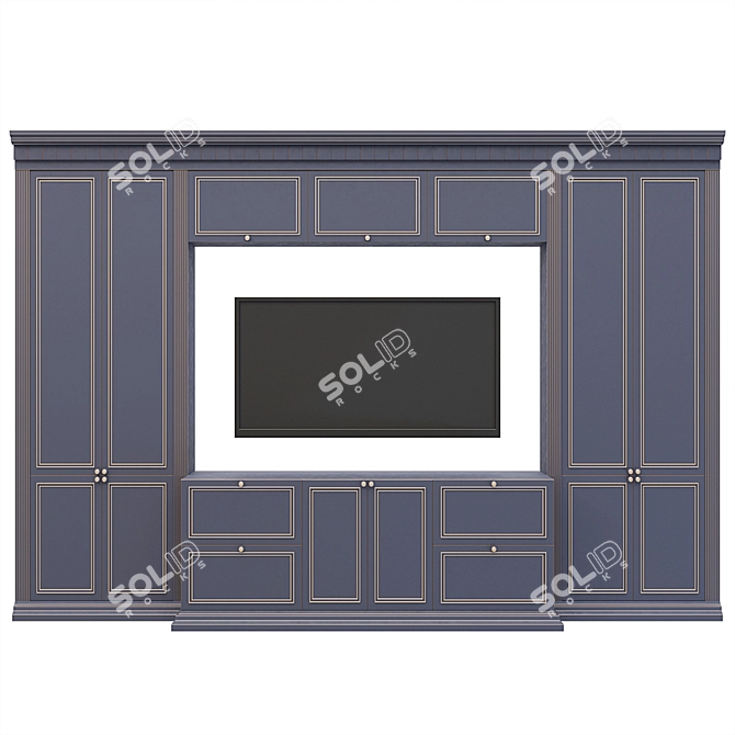 Classic Wardrobe: Timeless Elegance for Your Space 3D model image 1