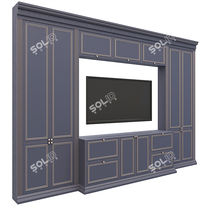 Classic Wardrobe: Timeless Elegance for Your Space 3D model image 2