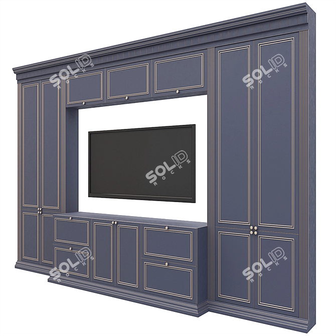 Classic Wardrobe: Timeless Elegance for Your Space 3D model image 3