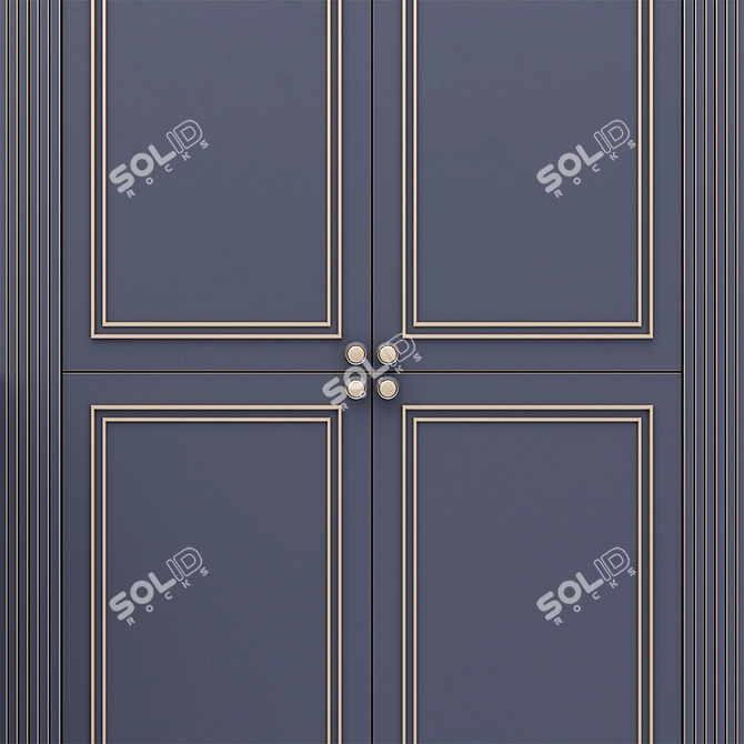Classic Wardrobe: Timeless Elegance for Your Space 3D model image 4