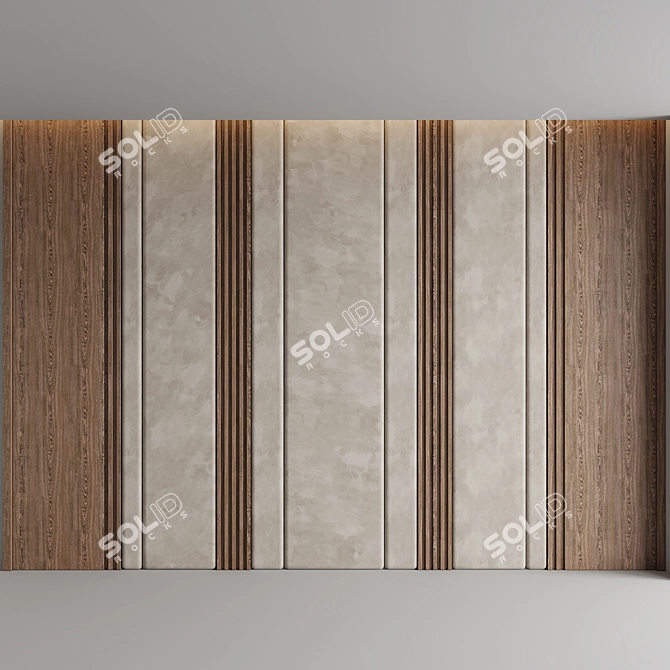 Elegant Decorative Panel - High-Quality 3D Model 3D model image 1