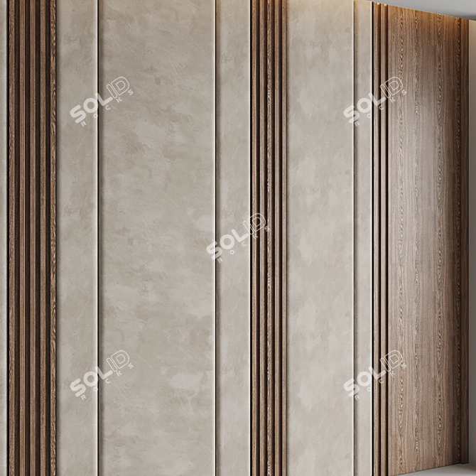 Elegant Decorative Panel - High-Quality 3D Model 3D model image 2