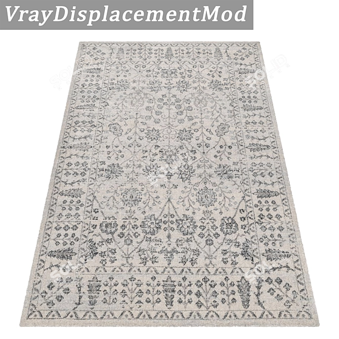 Luxury Texture Carpets Set 3D model image 3