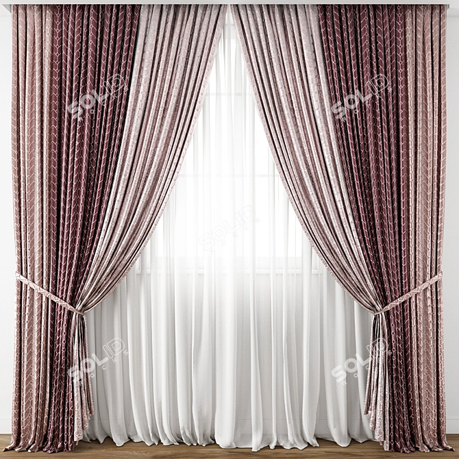 Exquisite Curtain Model | 3D Max | Obj 3D model image 1