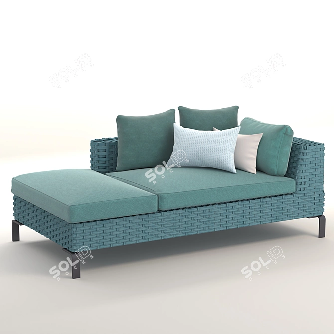 Italian Outdoor Elegance: Ray Sofa 3D model image 2
