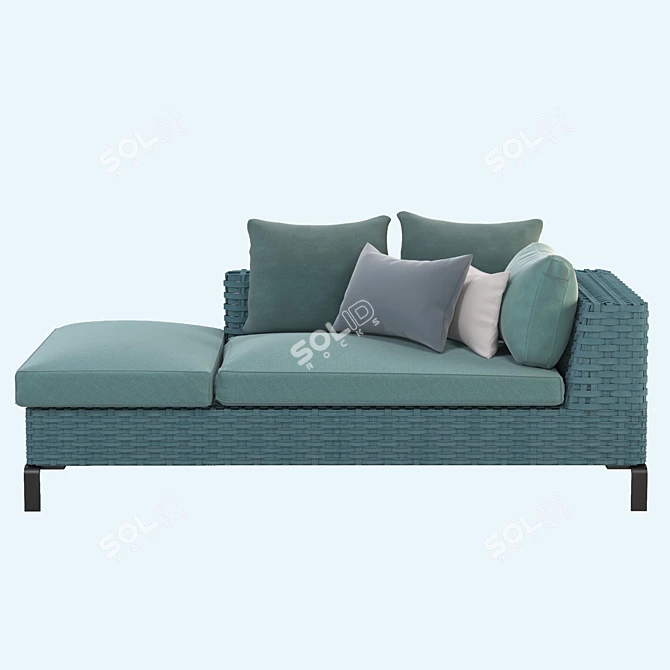 Italian Outdoor Elegance: Ray Sofa 3D model image 4