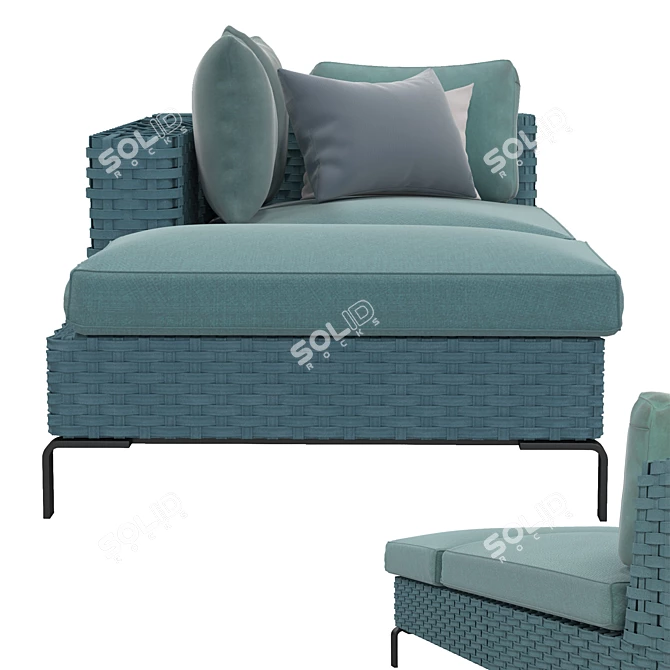 Italian Outdoor Elegance: Ray Sofa 3D model image 8