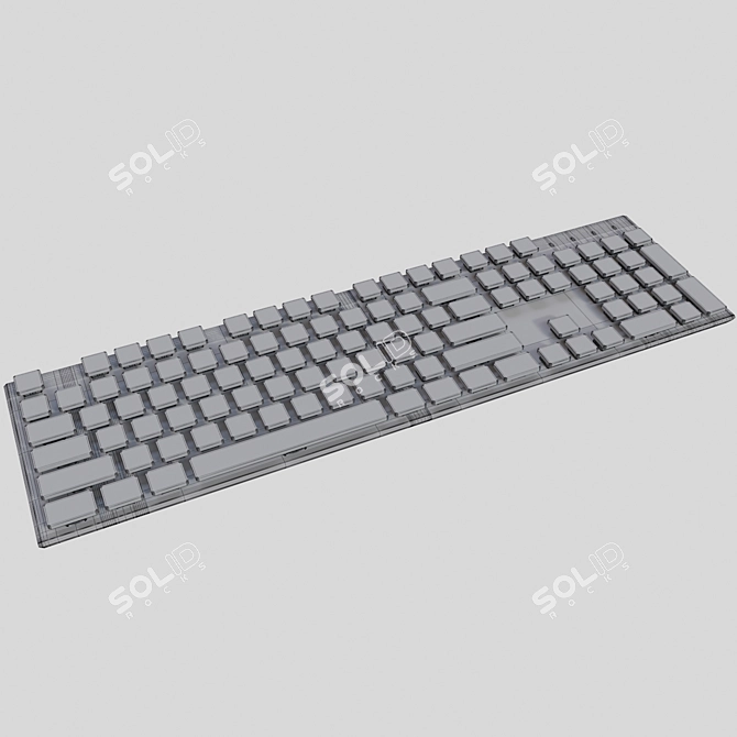 Keychron K1 Mechanical Keyboard: Compact and Ergonomic 3D model image 3