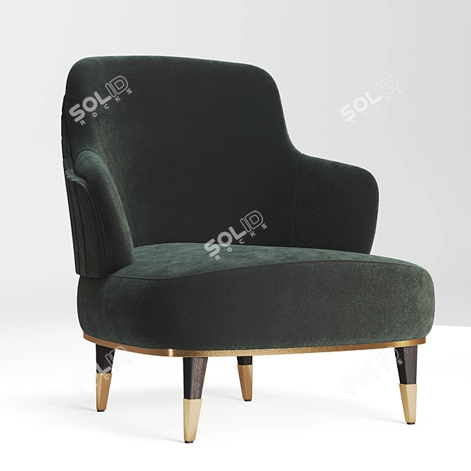 Eden Rock Small Armchair 3D model image 2