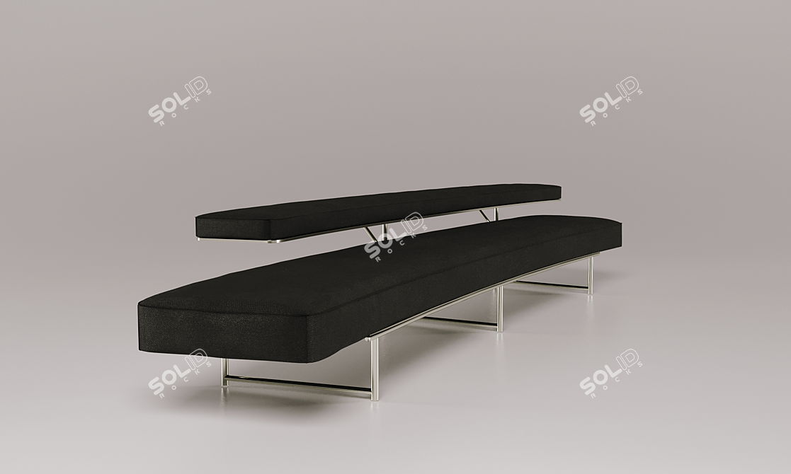 Elegant ClassiCon Eileen Gray Bench 3D model image 1