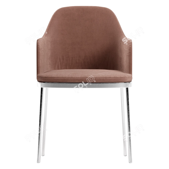 Product Description (Translated from Russian): Size 520x520x820 mm

Supposed Title: Moroso Precious Chair 3D model image 2