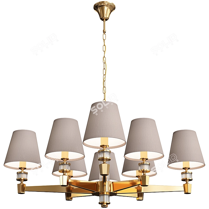 MW-Light DelRey 8 - Elegant Ceiling Chandelier 3D model image 2