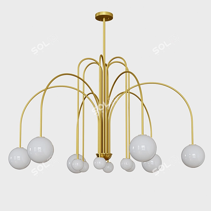 Designer Sphere Pendant Lights 3D model image 1