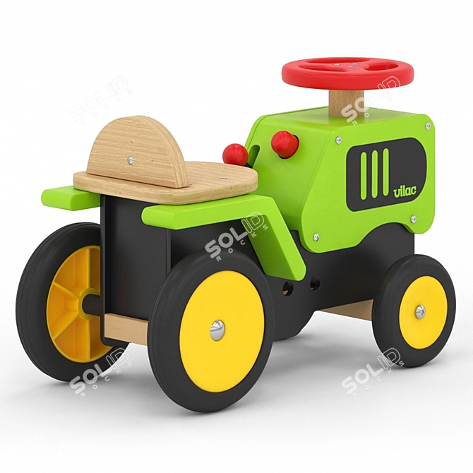 Fun Farm Ride-on Tractor 3D model image 2