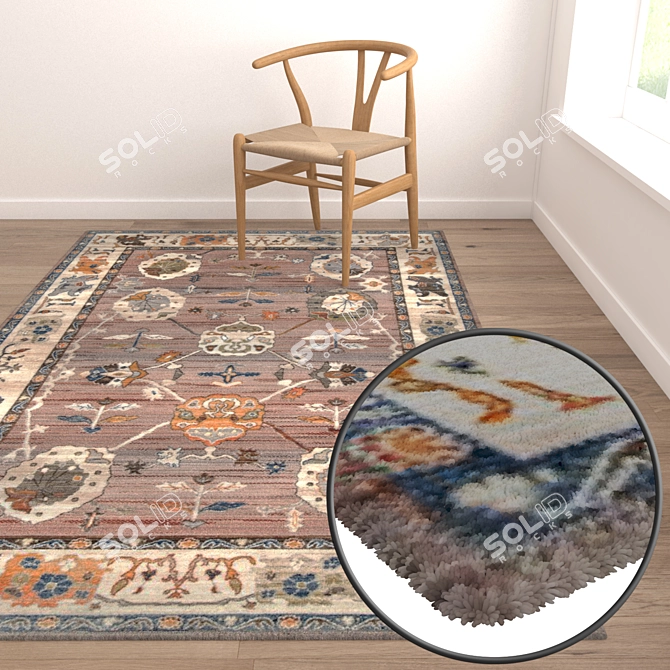 Deluxe Carpet Set - High Quality Textures 3D model image 5